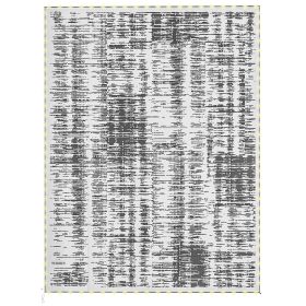 Reversible Outdoor Rug Carpet with LED Lights, Carry Bag & Ground Stakes for Backyard, Deck, Picnic, Beach, 12' x 9'