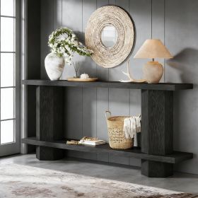Console Table, 2-Tier Hallway Table Sofa Table Behind Couch